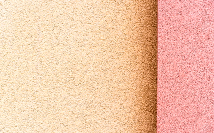 Crépi de façade deux couleurs : Beige et rose
